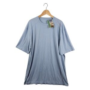 Free Fly Bamboo T-Shirt Men's 3XL Blue Short Sleeve Crew Neck UV Protection NWT